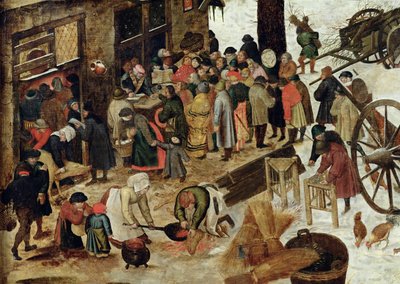 The Payment of the Tithe, or The Census at Bethlehem (detail), After 1566 by Pieter Brueghel the Younger